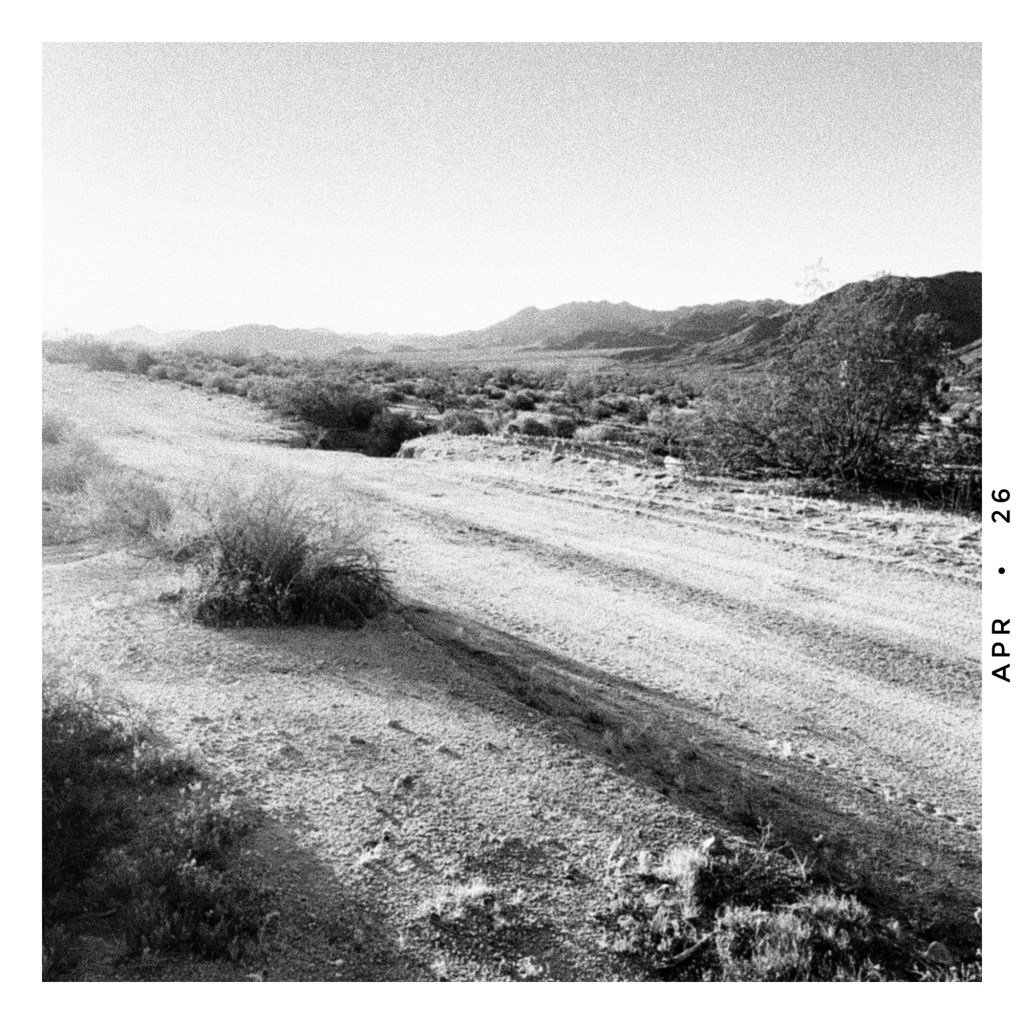 back road in the colorado desert of southern california
